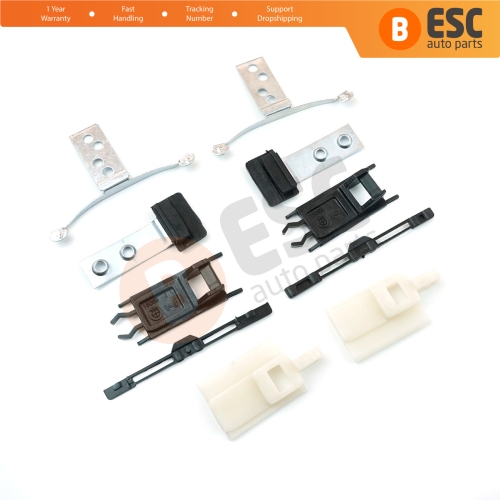 10 Pieces Sunroof Shade Runner Slider Rail Trim Repair Clips for BMW 3 Series E46 1997-2003 Pre-Facelift 54138246027 54138246025