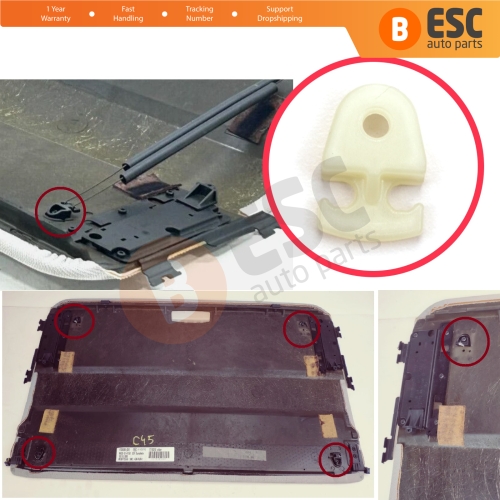Sunroof Sun Shade Cover Panel Upholstery Repair Clips for Audi A6 S6 RS6 C6 4F 2004-2011 A4 B7 8E/8H 2004-2008 4F0877255B