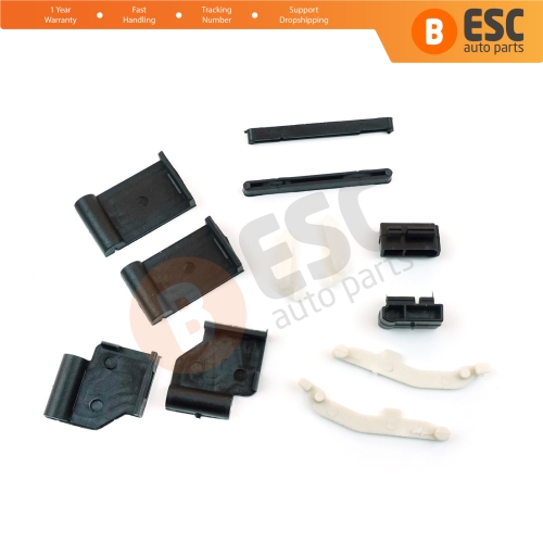 12 Pcs Sunroof Runner Track Slider Curtain Shade Guide Repair Clips for BMW 3 E91 5 E61 X3 E83 X5 E53 E70 Cullinan RR31 54138408062