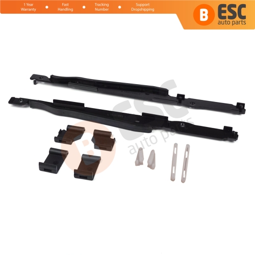 10 Pcs Sunroof Runner Track Slider Curtain Shade Guide Repair Clips for BMW 3 E91 5 E61 X3 E83 X5 E53 E70 Cullinan RR31 54138408062