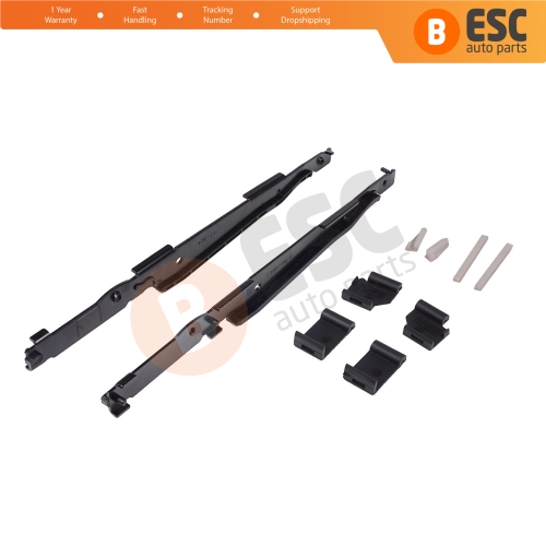 10 Pcs Sunroof Runner Track Slider Curtain Shade Guide Repair Clips for BMW 3 E91 5 E61 X3 E83 X5 E53 E70 Cullinan RR31 54138408062