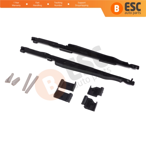 10 Pcs Sunroof Runner Track Slider Curtain Shade Guide Repair Clips for BMW 3 E91 5 E61 X3 E83 X5 E53 E70 Cullinan RR31 54138408062