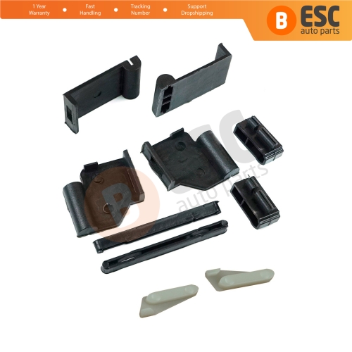 10 Pcs Sunroof Runner Track Slider Curtain Shade Guide Repair Clips for BMW 3 E91 5 E61 X3 E83 X5 E53 E70 Cullinan RR31 54137155683