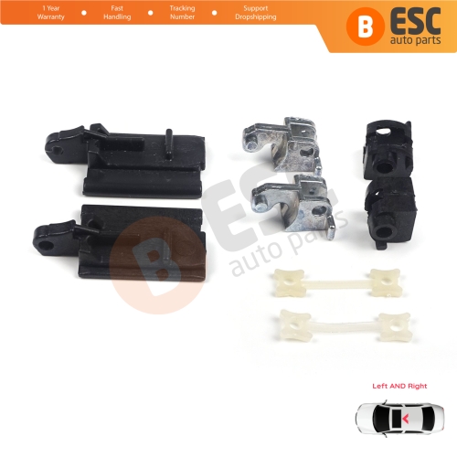 Sunroof Sliding Rail Lift Lever Hinge Repair 8 Pieces Set Left Right for BMW 3 Series E36 E46 7 Series E38 54128119747 54128119748