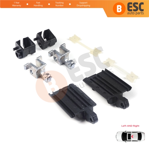 Sunroof Sliding Rail Lift Lever Hinge Repair 8 Pieces Set Left Right for BMW 3 Series E36 E46 7 Series E38 54128119747 54128119748