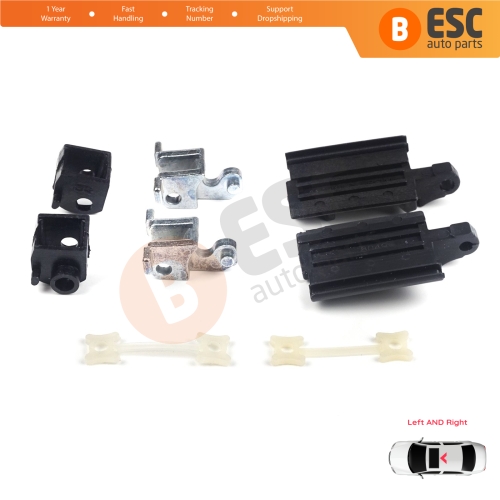 Sunroof Sliding Rail Lift Lever Hinge Repair 8 Pieces Set Left Right for BMW 3 Series E36 E46 7 Series E38 54128119747 54128119748