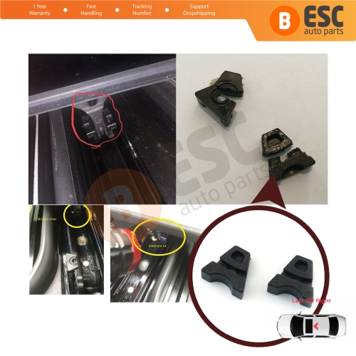 2 Pieces Sunroof Rail Frame Glass Slider Guide Repair Bracket for Mercedes CLA A C E Class W176 W177 W205 C207 C117