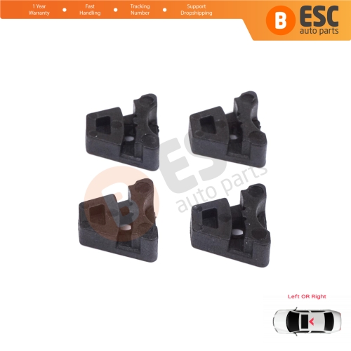 4 Pieces Sunroof Rail Frame Glass Slider Guide Repair Bracket for Mercedes CLA A C E Class W176 W177 W205 C207 C117