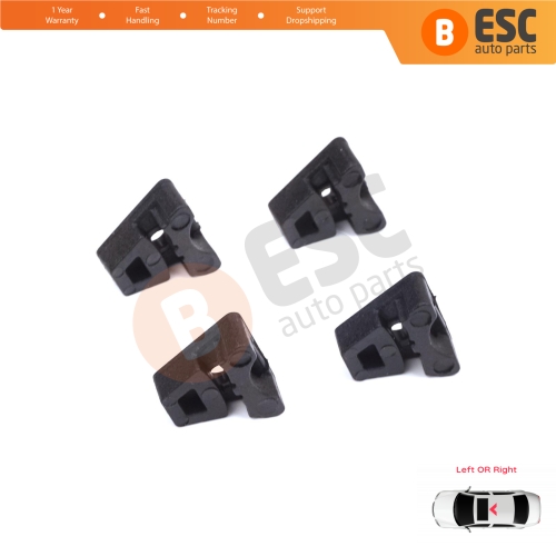 4 Pieces Sunroof Rail Frame Glass Slider Guide Repair Bracket for Mercedes CLA A C E Class W176 W177 W205 C207 C117