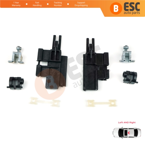 8 Pieces Sunroof Slider Guide Rail Left Right Bracket Clips Set for BMW 5 Series E39 1996-2003 4/5 Door X5 E53 2000-2006 811694522 811694523