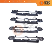 4 Pieces Roof Rail Trim Strip Carrier Cover Rack Plug Lid for Vauxhall Opel Astra H 2004-2014 Zafira B 2005-2015 5187877 5187878 