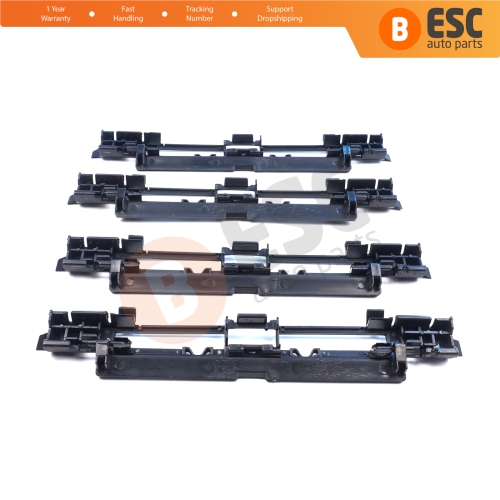 4 Pieces Roof Rail Trim Strip Carrier Cover Rack Plug Lid for Vauxhall Opel Astra H 2004-2014 Zafira B 2005-2015 5187877 5187878 