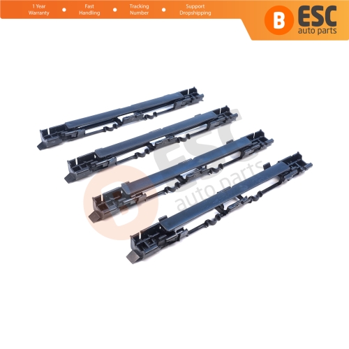 4 Pieces Roof Rail Trim Strip Carrier Cover Rack Plug Lid for Vauxhall Opel Astra H 2004-2014 Zafira B 2005-2015 5187877 5187878 