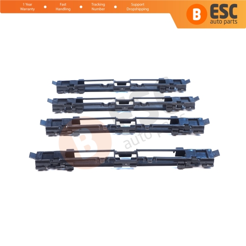 4 Pieces Roof Rail Trim Strip Carrier Cover Rack Plug Lid for Vauxhall Opel Astra H 2004-2014 Zafira B 2005-2015 5187877 5187878 