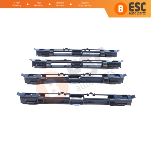 4 Pieces Roof Rail Trim Strip Carrier Cover Rack Plug Lid for Vauxhall Opel Astra H 2004-2014 Zafira B 2005-2015 5187877 5187878 