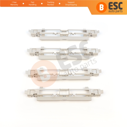 4 Pieces Roof Rail Trim Strip Carrier Cover Rack Plug Lid Beige for Vauxhall Opel Astra H 2004-2014 Zafira B 2005-2015 5187877 5187878