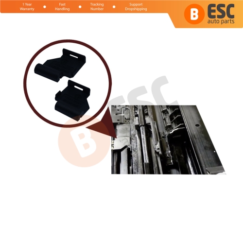 2 Pcs Sunroof Runner Track Slider Curtain Shade Guide Repair Clips for BMW 3 E91 5 E61 X3 E83 X5 E53 E70 Cullinan RR31 54137155683