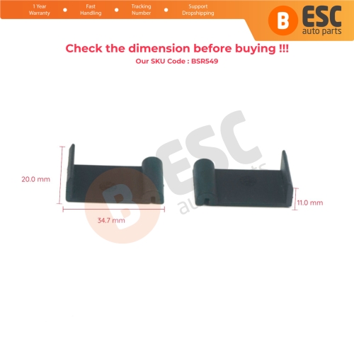 2 Pcs Sunroof Runner Track Slider Curtain Shade Guide Repair Clips for BMW 3 E91 5 E61 X3 E83 X5 E53 E70 Cullinan RR31 54137155683