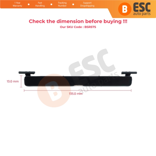 Roof Rack Port Cover Trim 135 mm X 13 mm for BMW 5 F10 F11  51137274739 