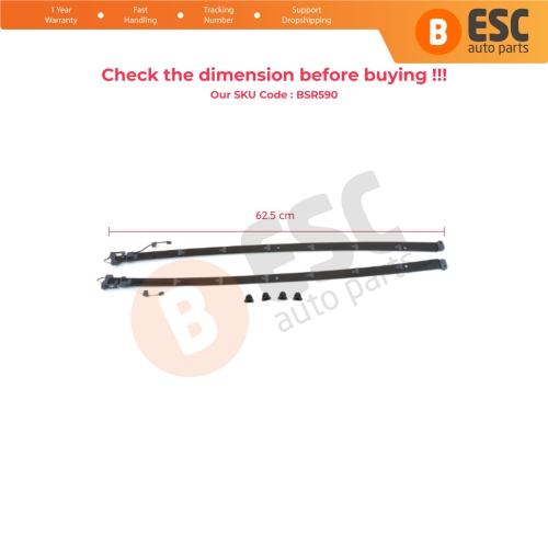 Panoramic Sliding Roof Sunroof Rail Frame Glass Slider Guide Repair Set for Mercedes CLA GLA Class A180 Length 62.5 cm