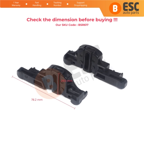 MySky Panoramic Roof Sunroof Slideway Ceiling Bracket Set for Jeep Renegade BU B1 BV 2014-On SUV Van 77368445