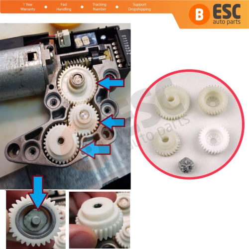 Sunroof Motor Gear Set for Citroen C3 FC Toyota Avensis T22 Corona T21 Zafira A Porsche 911 Mercedes W163 C208 A208 Nissan Primera P12 Altima L31