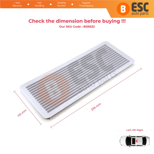 Sunroof Curtain Grille Vent Screen Cover Light Gray for Mercedes W202 W203 W208 W209 W210 W211 W215 W219 W220 W240 W140 A2117840644 