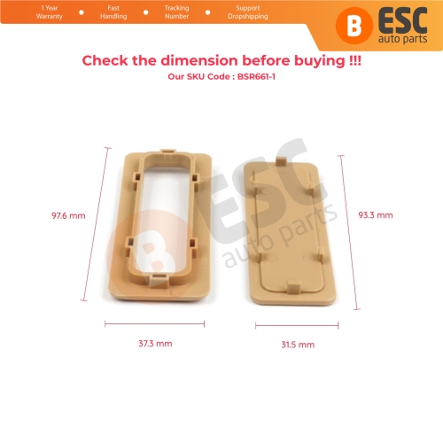 Sunroof Curtain Handle Beige For Mercedes W202 W203 W208 W209 W210 W211 W215 W219 W220 W240 W140 A21178406447