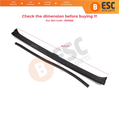 Sunroof Rain Gutter Drip Moulding for BMW 5 Series E39 1996-2003 X5 E53 2000-2006 54128203811