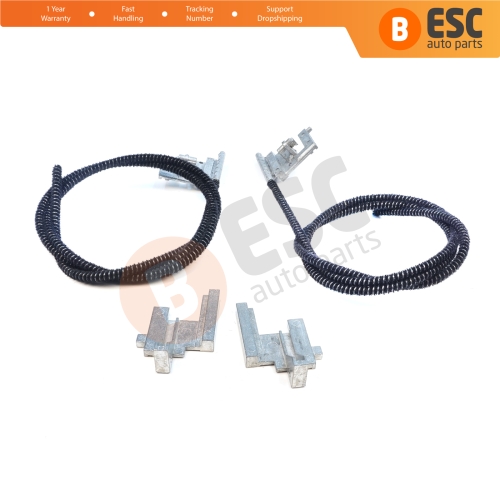 Electric Sunroof Repair Track Drive Pull Bowden Cables Left and Right With Metal Mounting Bracket Hinges for Renault Clio MK2 1998-2012