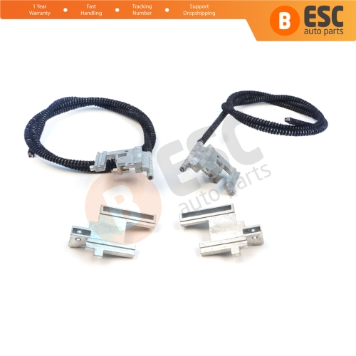 Electric Sunroof Repair Track Drive Pull Bowden Cables Left and Right With Metal Mounting Bracket Hinges for Renault Clio MK2 1998-2012