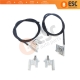 Electric Sunroof Repair Track Drive Pull Bowden Cables Left and Right With Metal Mounting Bracket Hinges for Renault Clio MK2 1998-2012
