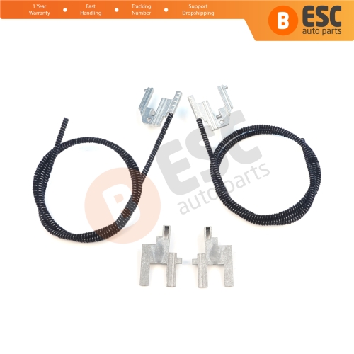Electric Sunroof Repair Track Drive Pull Bowden Cables Left and Right With Metal Mounting Bracket Hinges for Renault Megane MK1 Scenic MK1
