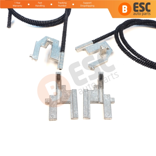 Electric Sunroof Repair Track Drive Pull Bowden Cables Left and Right With Metal Mounting Bracket Hinges for Renault Megane MK1 Scenic MK1