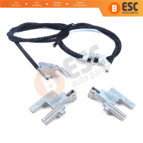 Electric Sunroof Repair Track Drive Pull Bowden Cables Left and Right With Metal Mounting Bracket Hinges for Renault Megane MK1 Scenic MK1