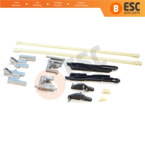 12 Pieces Sunroof Sliding Roof Slider Shifter Runner Lifter Guide Clips Repair Kit for Renault Clio MK2 II X65 BB CB SB 1998-2016