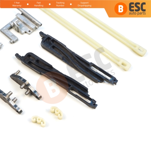 12 Pieces Sunroof Sliding Roof Slider Shifter Runner Lifter Guide Clips Repair Kit for Renault Clio MK2 II X65 BB CB SB 1998-2016