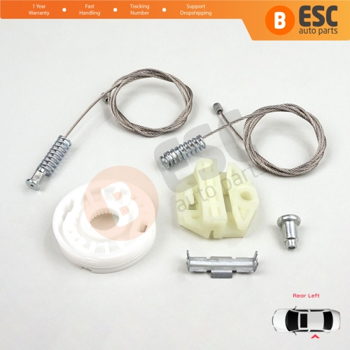 Window Regulator Repair Kit Rear Left for Vauxhall Opel Astra H A04 2004-2014 4/5 Door 13100423