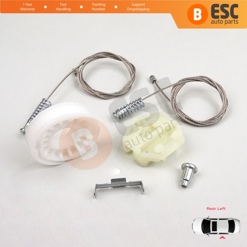 Window Regulator Repair Kit Rear Left for Vauxhall Opel Astra H A04 2004-2014 4/5 Door 13100423