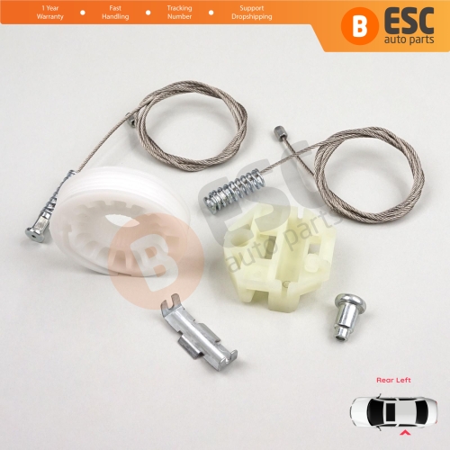 Window Regulator Repair Kit Rear Left for Vauxhall Opel Astra H A04 2004-2014 4/5 Door 13100423