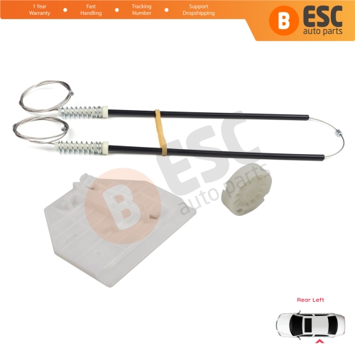 Power Window Regulator Repair Set Rear Left Door for Audi A6 C6 S6 4F 4F2 4F5 2004-2011 4/5 Door 4F0839461