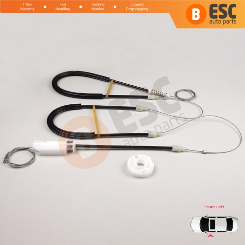 Window Regulator Repair Kit Left for Porsche Boxster MK2 Cayman 987 2004-2013 2-Door Convertible Coupe 98754207501