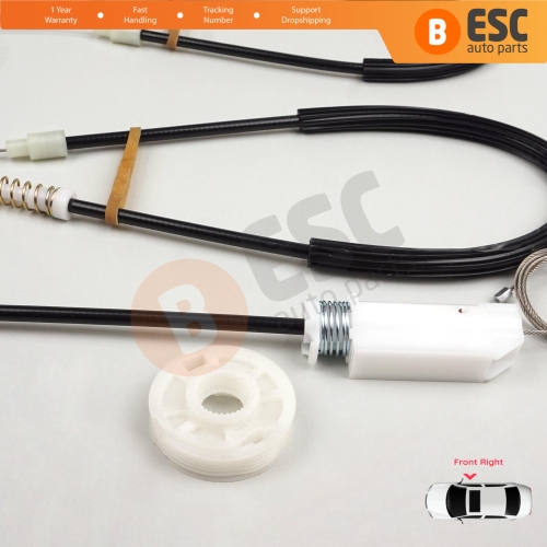 Window Regulator Repair Kit Right for Porsche Boxster MK2 Cayman 987 2004-2013 2-Door Convertible Coupe 98754207601