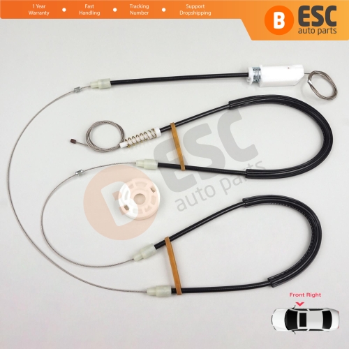 Window Regulator Repair Kit Right for Porsche Boxster MK2 Cayman 987 2004-2013 2-Door Convertible Coupe 98754207601