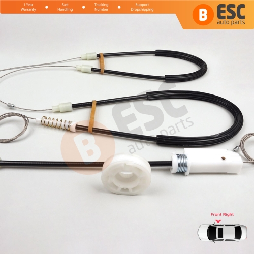 Window Regulator Repair Kit Right for Porsche Boxster MK2 Cayman 987 2004-2013 2-Door Convertible Coupe 98754207601