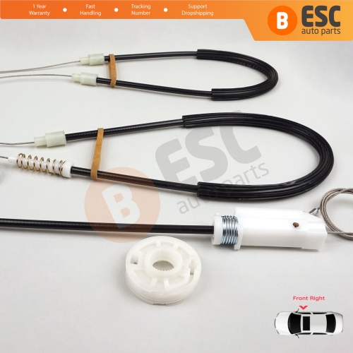 Window Regulator Repair Kit Right for Porsche Boxster MK2 Cayman 987 2004-2013 2-Door Convertible Coupe 98754207601