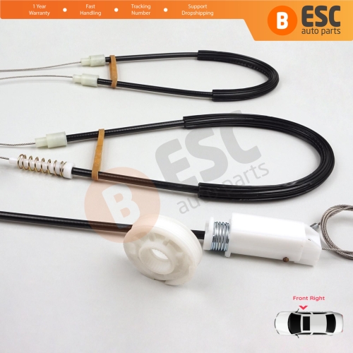 Window Regulator Repair Kit Right for Porsche Boxster MK2 Cayman 987 2004-2013 2-Door Convertible Coupe 98754207601