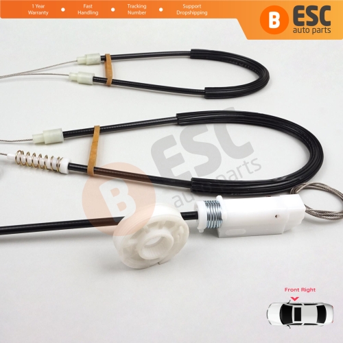 Window Regulator Repair Kit Right for Porsche Boxster MK2 Cayman 987 2004-2013 2-Door Convertible Coupe 98754207601