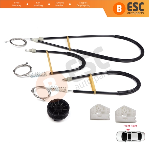 Window Regulator Repair Kit Front Right for Renault Kangoo MK2 FW KW 2007-2021 Citan W415 807207012R