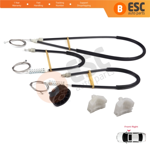 Window Regulator Repair Kit Front Right for Renault Kangoo MK2 FW KW 2007-2021 Citan W415 807207012R